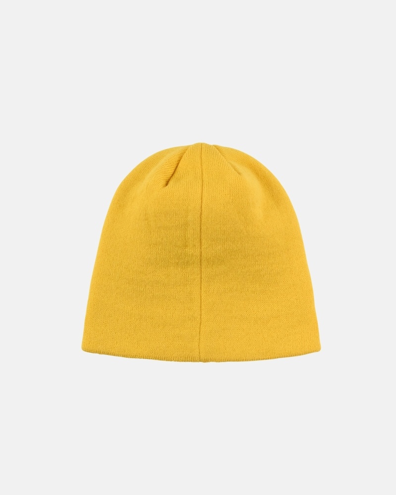 Stussy Stussy Sport Jacquard Skullcap Men's Hats Yellow | IL0000498