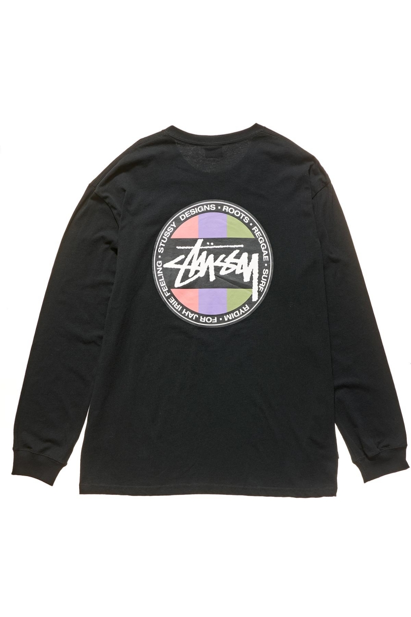 Stussy Surf Dot Pocket Tee Men's Sweatshirts Black | IL0000957