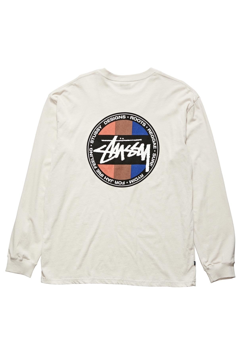 Stussy Surf Dot Pocket Tee Men\'s Sweatshirts White | IL0000958