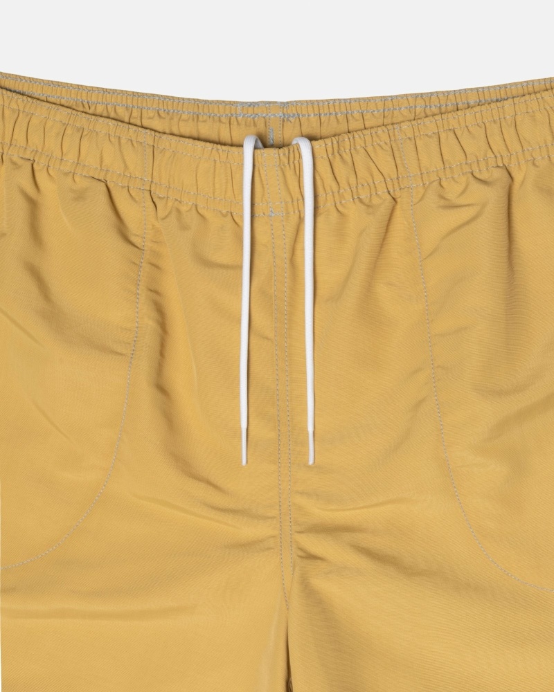 Stussy Surfman Patch Men's Shorts Dark Yellow | IL0000705