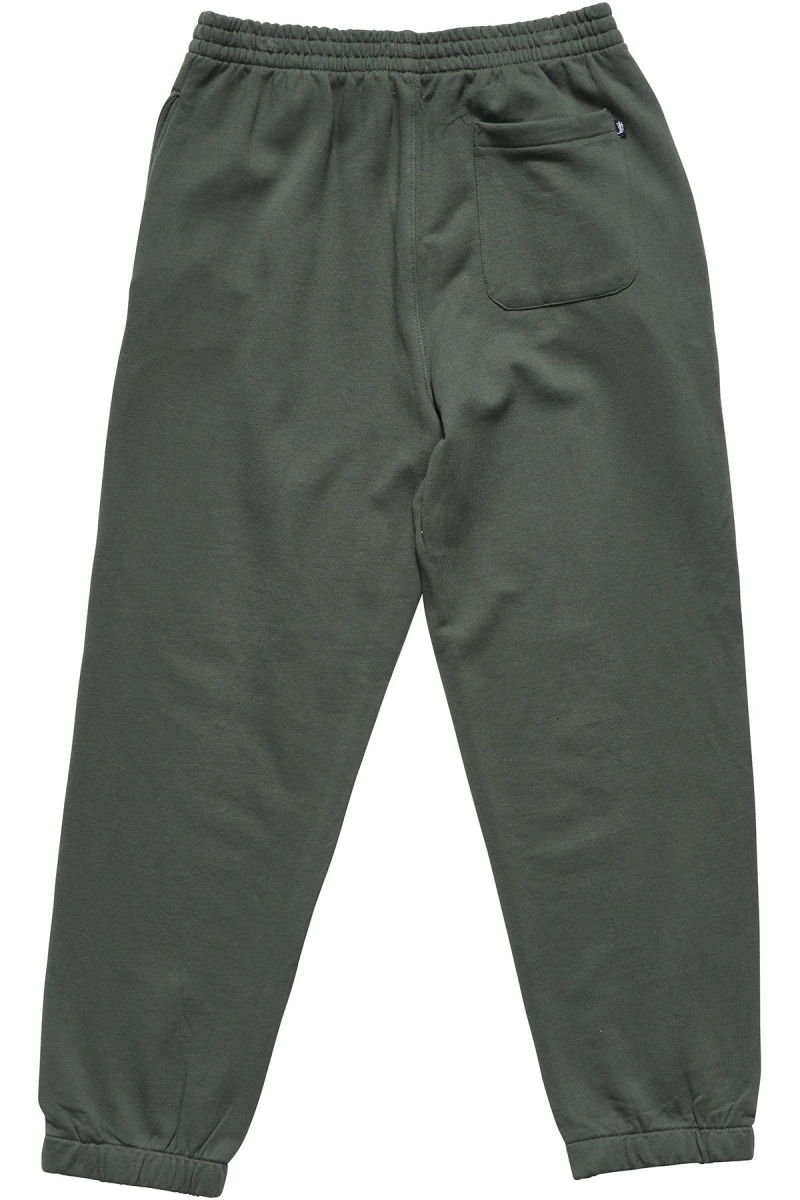 Stussy Text Fleece Men's Track Pants Green | IL0001007