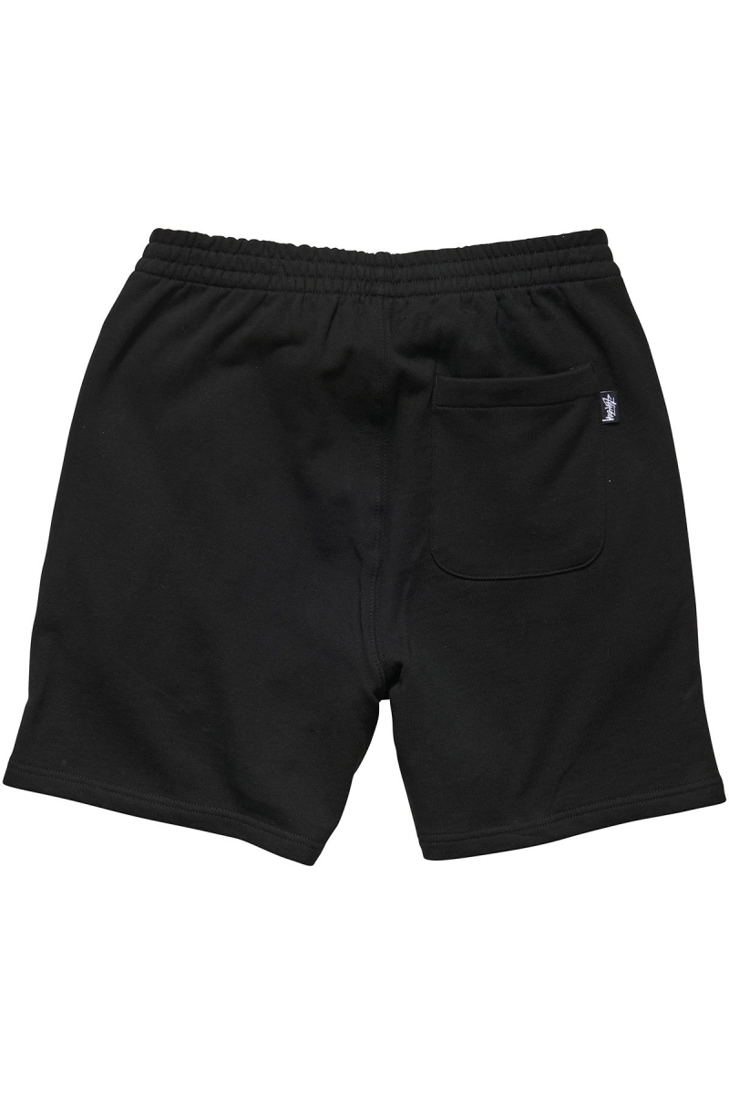 Stussy Text Fleece Short Men's Sportswear Black | IL0000791