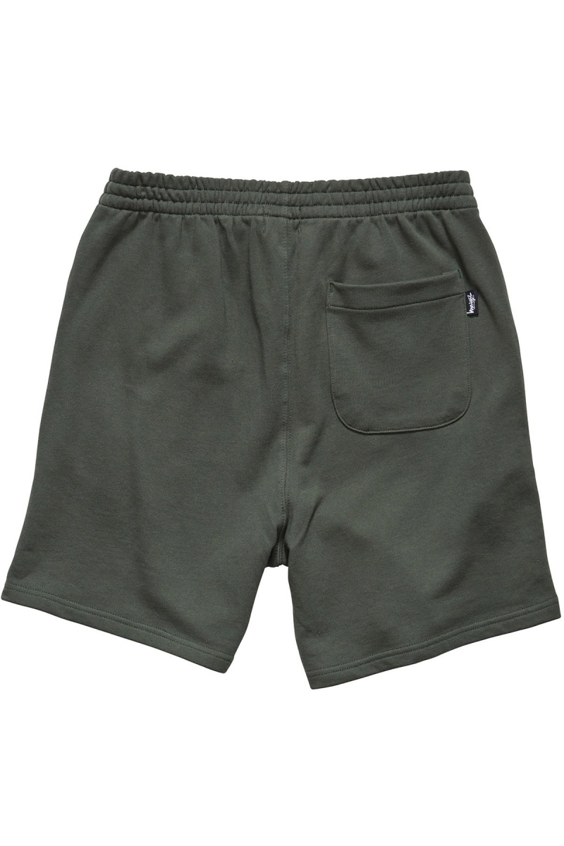 Stussy Text Fleece Short Men's Sportswear Green | IL0000792