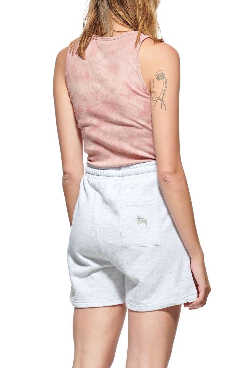 Stussy Text LW Waisted Short Women's Shorts White | IL0000706