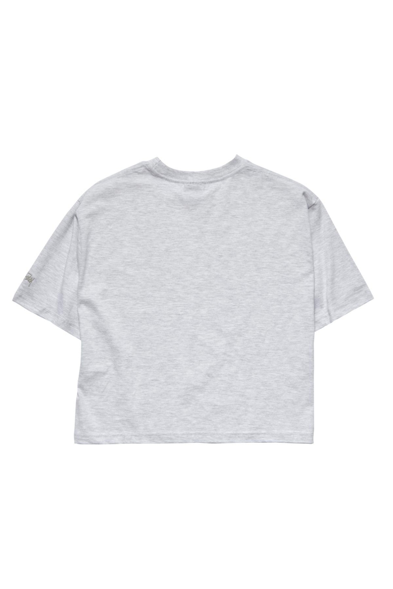 Stussy Text Waisted OS Tee Women's Sportswear White | IL0000798