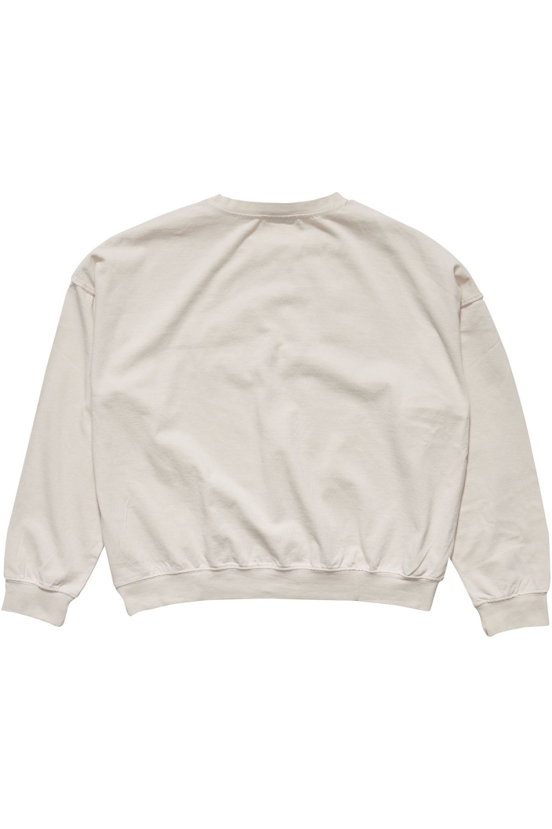 Stussy Trail Embroidered Rugby Crew Women's Sportswear White | IL0000799