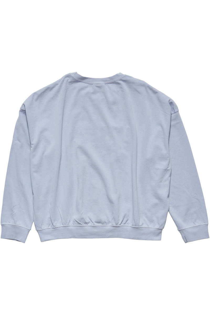 Stussy Trail Embroidered Rugby Crew Women's Sportswear Blue | IL0000800