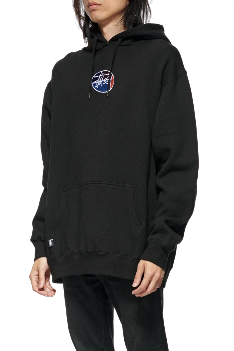 Stussy Trivial Pursuit Men's Hoodies Black | IL0000089