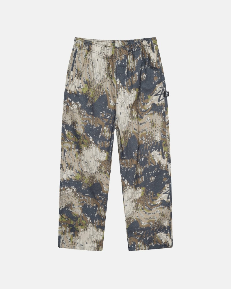 Stussy Veil Camo Men\'s Beach Pants Camo | IL0000602