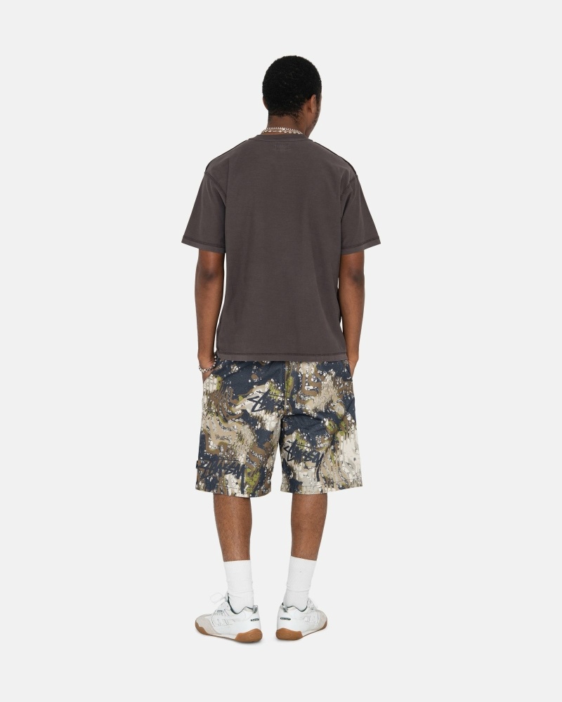 Stussy Veil Camo Men's Shorts Camo | IL0000709