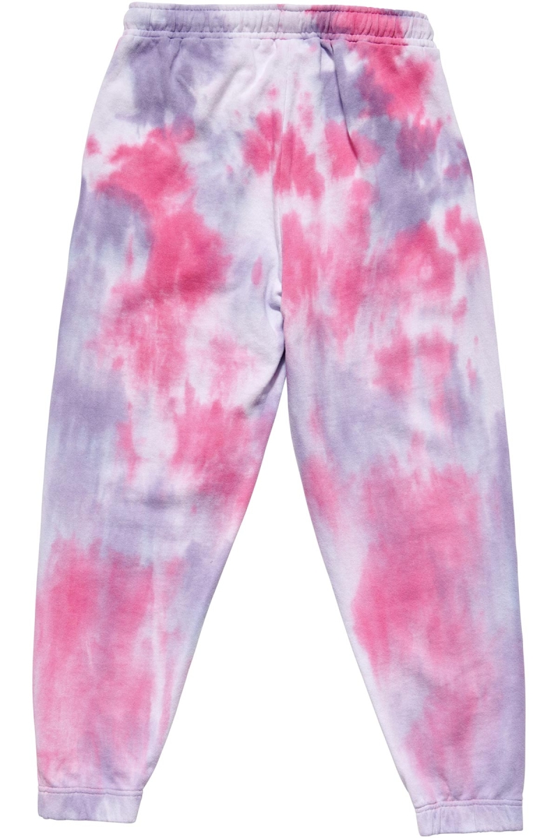 Stussy Warped Tie Dye Trackpant Women's Track Pants Red | IL0001012