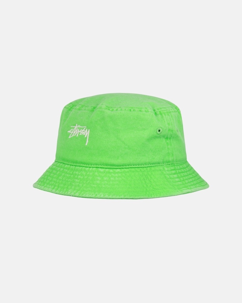 Stussy Washed Stock Men's Bucket Hats Mint | IL0000511