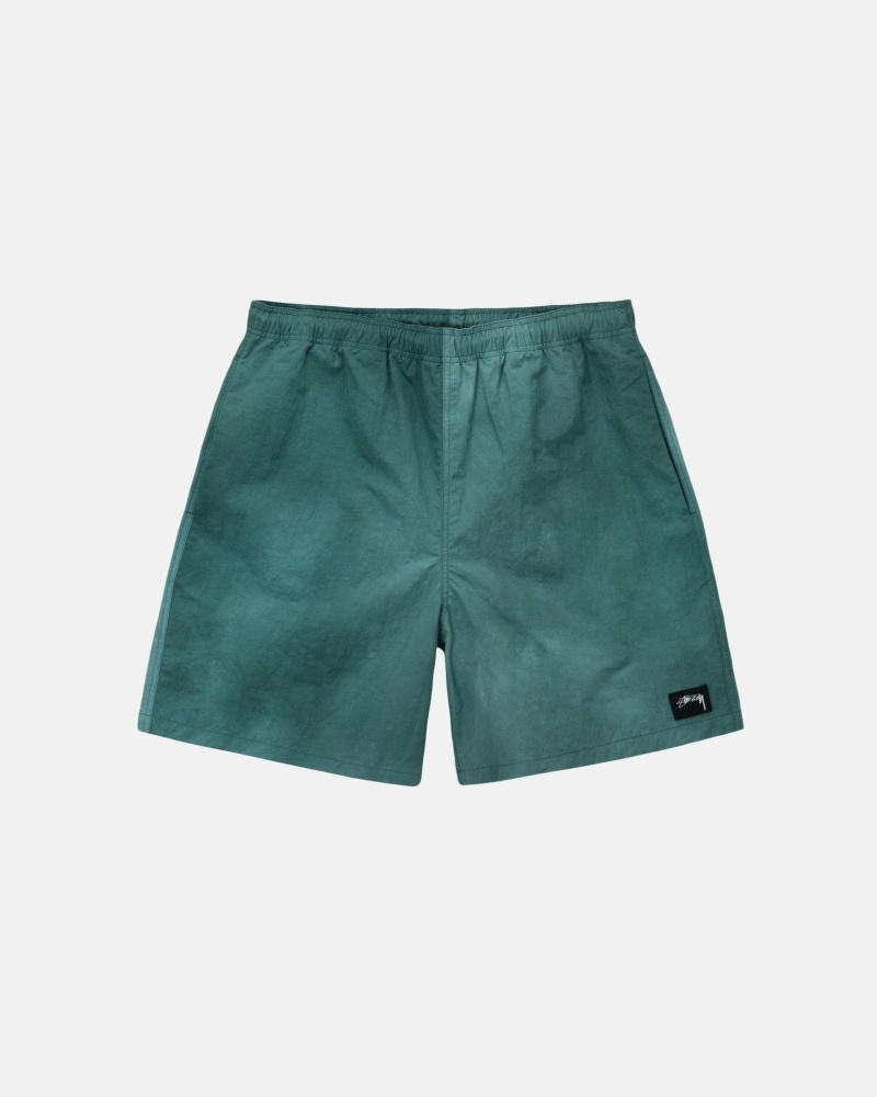 Stussy Wave Dye Nylon Short Men\'s Shorts Green | IL0000714