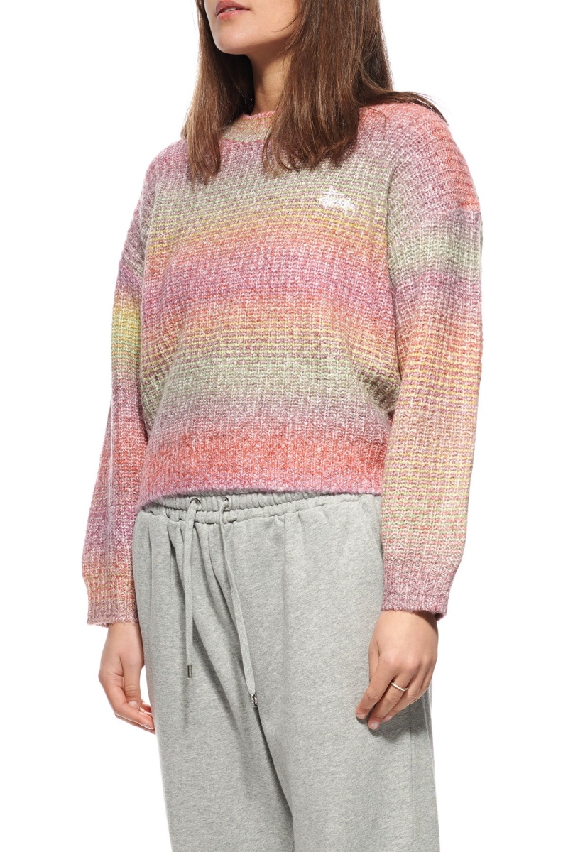 Stussy Windsor Stripe Jumper Women's Sweaters Blue | IL0000860