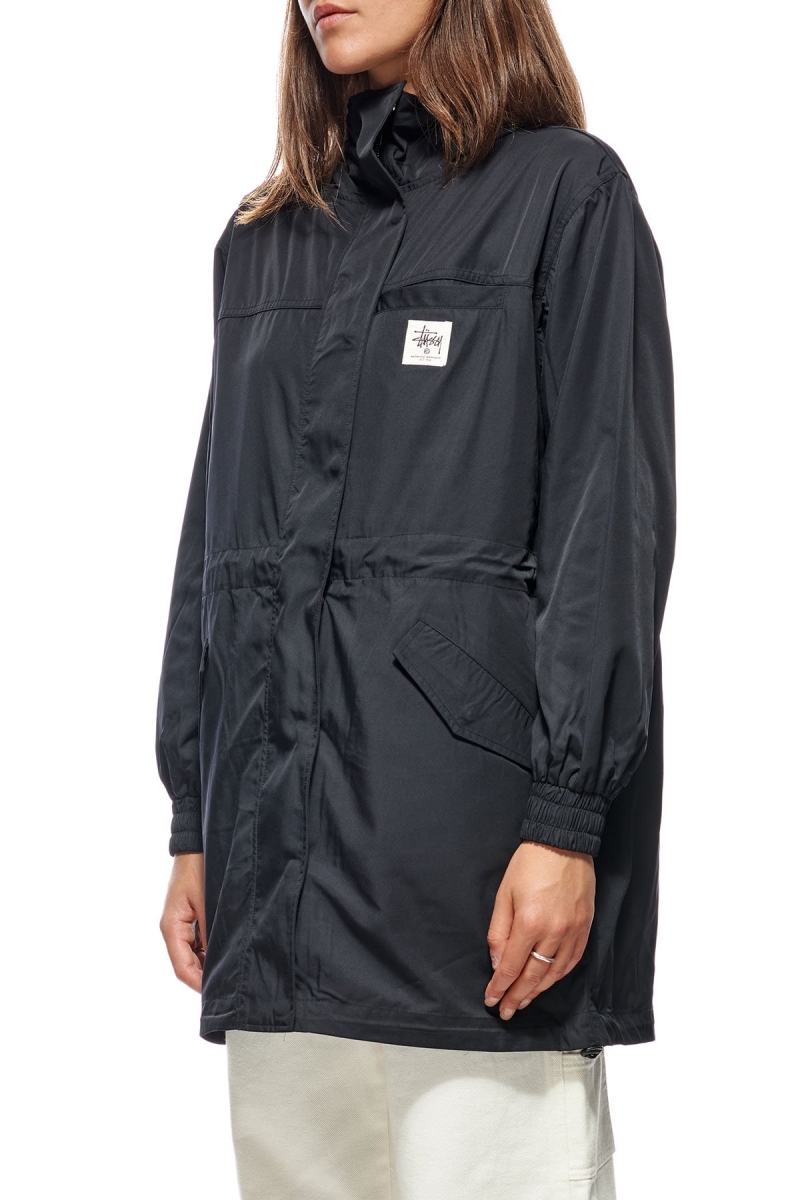 Stussy Workgear Coat Women's Jackets Black | IL0000365