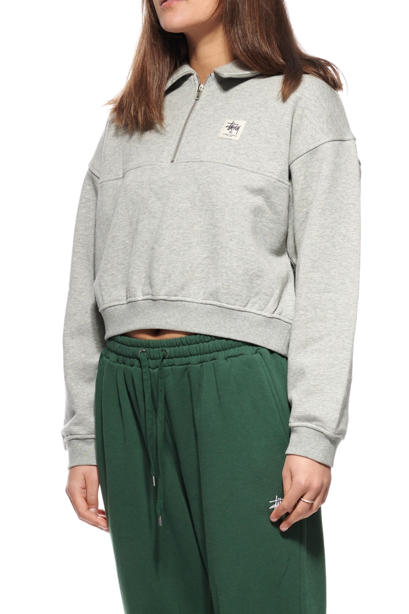 Stussy Workgear Sweatshirt Women's Sweaters Grey | IL0000861