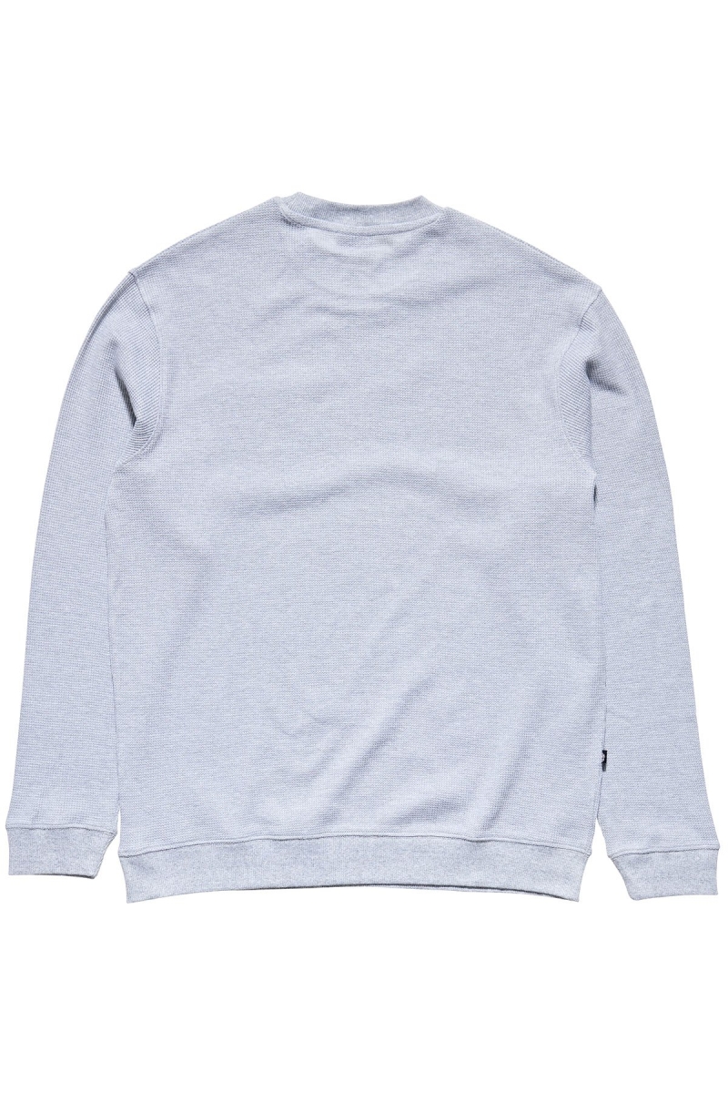 Stussy Workwear Waffle Crew Men's Sweaters White | IL0000862