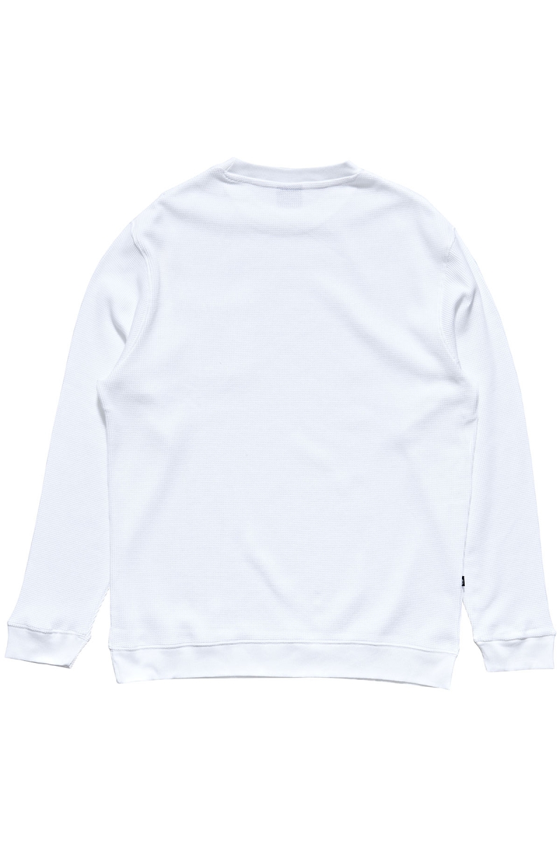 Stussy Workwear Waffle Crew Men's Sweaters White | IL0000867