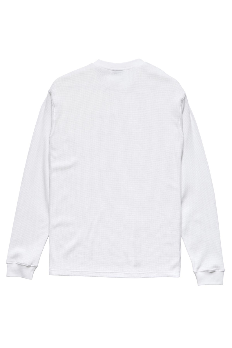 Stussy Workwear Waffle Men's Sweatshirts White | IL0000961