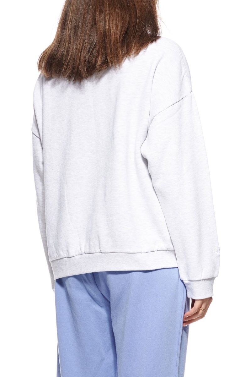 Stussy World League OS Crew Women's Sweaters White | IL0000869