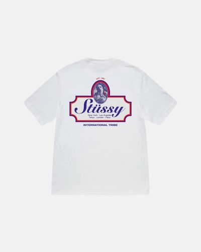 Stussy Authentic Men's T Shirts White | IL0000094