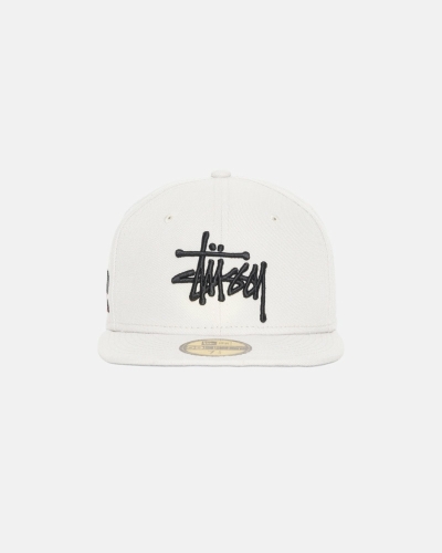 Stussy Authentic New Era Men's Caps Beige | IL0000373