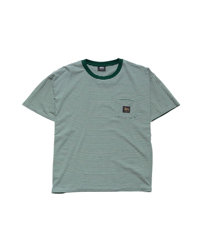 Stussy Authentic Yarn Dye SS Pocket Men's T Shirts Green | IL0000097