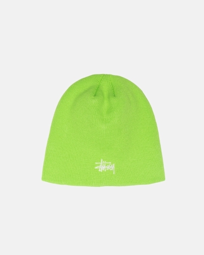 Stussy Basic Skullcap Men's Beanie Light Green | IL0000386