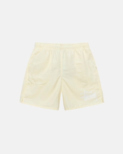 Stussy Big Basic Men's Shorts Cream | IL0000619