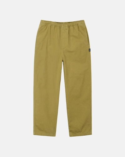 Stussy Brushed Men's Beach Pants Brown | IL0000544