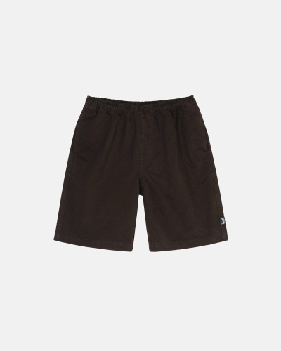 Stussy Brushed Men's Shorts Brown | IL0000634