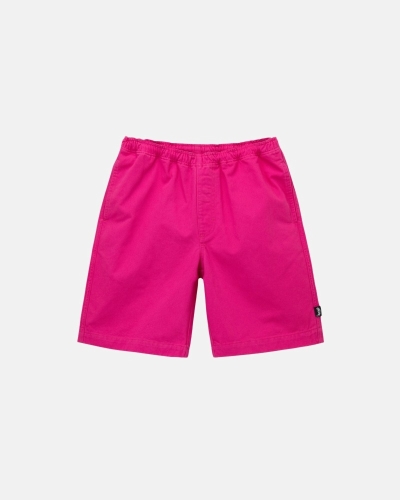 Stussy Brushed Men's Shorts Fuchsia | IL0000633