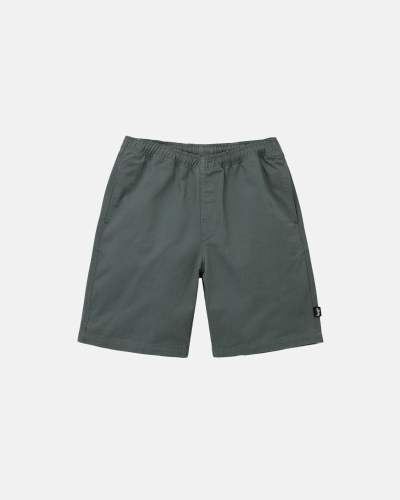 Stussy Brushed Men's Shorts Olive | IL0000631