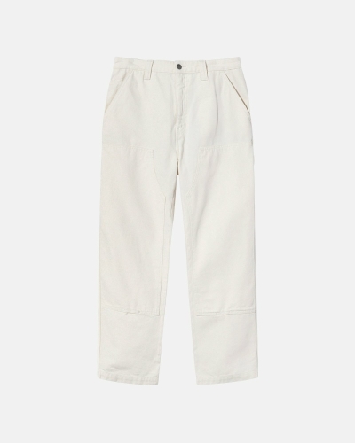 Stussy Canvas Men's Work Pants Beige | IL0000550