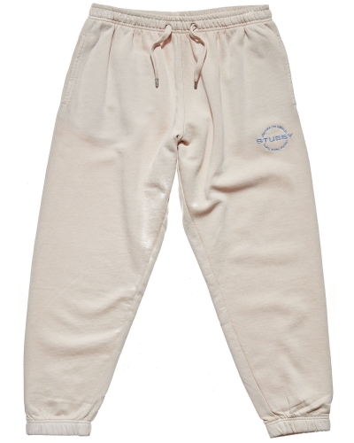 Stussy City Circle Trackpant Women's Track Pants White | IL0000980