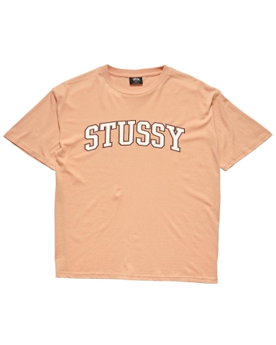 Stussy Collegiate BF Women's T Shirts Orange | IL0000132