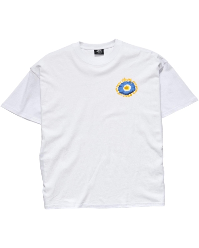 Stussy Cosmos SS Men's T Shirts White | IL0000137