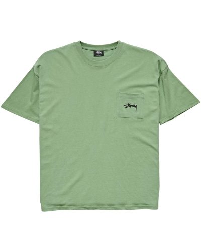 Stussy Design Labs SS Men's T Shirts Green | IL0000148