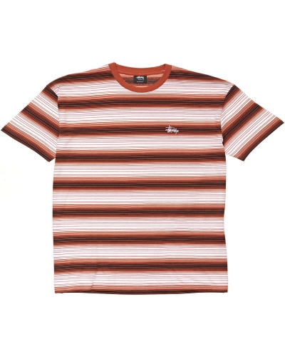 Stussy Gradient Graffiti YD SS Men's T Shirts Brown | IL0000173