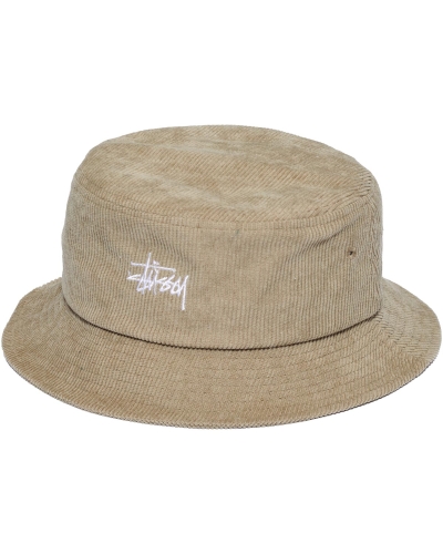 Stussy Graffiti Cord Bucket Women's Hats Brown | IL0000445