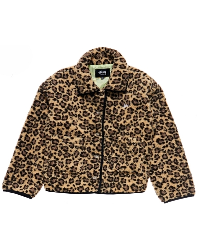 Stussy Graffiti Sherpa Coaches Women's Jackets Black | IL0000345