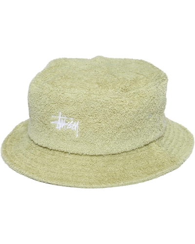 Stussy Graffiti Terry Bucket Men's Hats Green | IL0000460