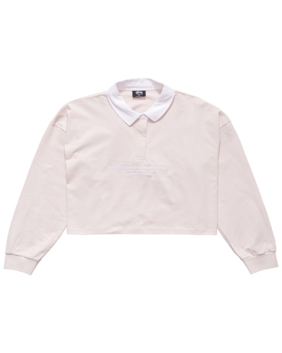 Stussy INT. Rugby Women's Sweatshirts White | IL0000930