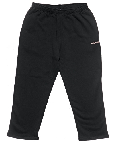 Stussy Italic Crop Sweat Women's Pants Black | IL0000562