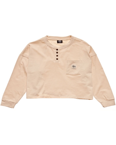 Stussy Jerome Henley Women's Sportswear Orange | IL0000773