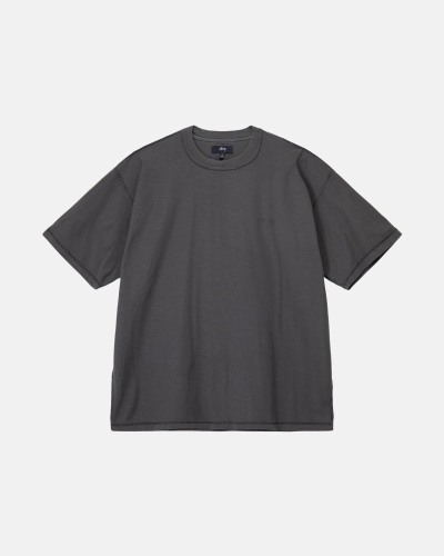 Stussy Lazy Men's T Shirts Black | IL0000241