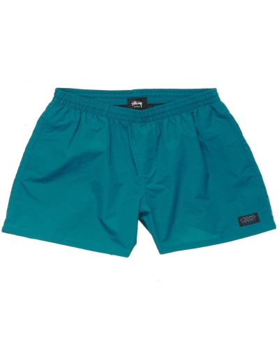 Stussy Nylon Big Beach Men's Shorts Green | IL0000651