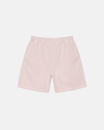 Stussy Overdyed Stock Logo Men's Shorts Pink | IL0000658