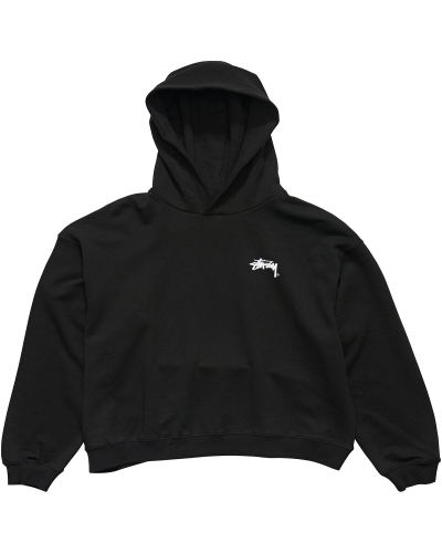 Stussy Player Fleece Hood Women's Sportswear Black | IL0000781