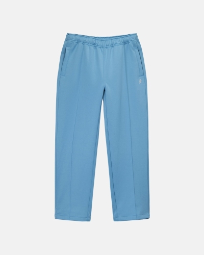 Stussy Poly Men's Track Pants Blue | IL0001000